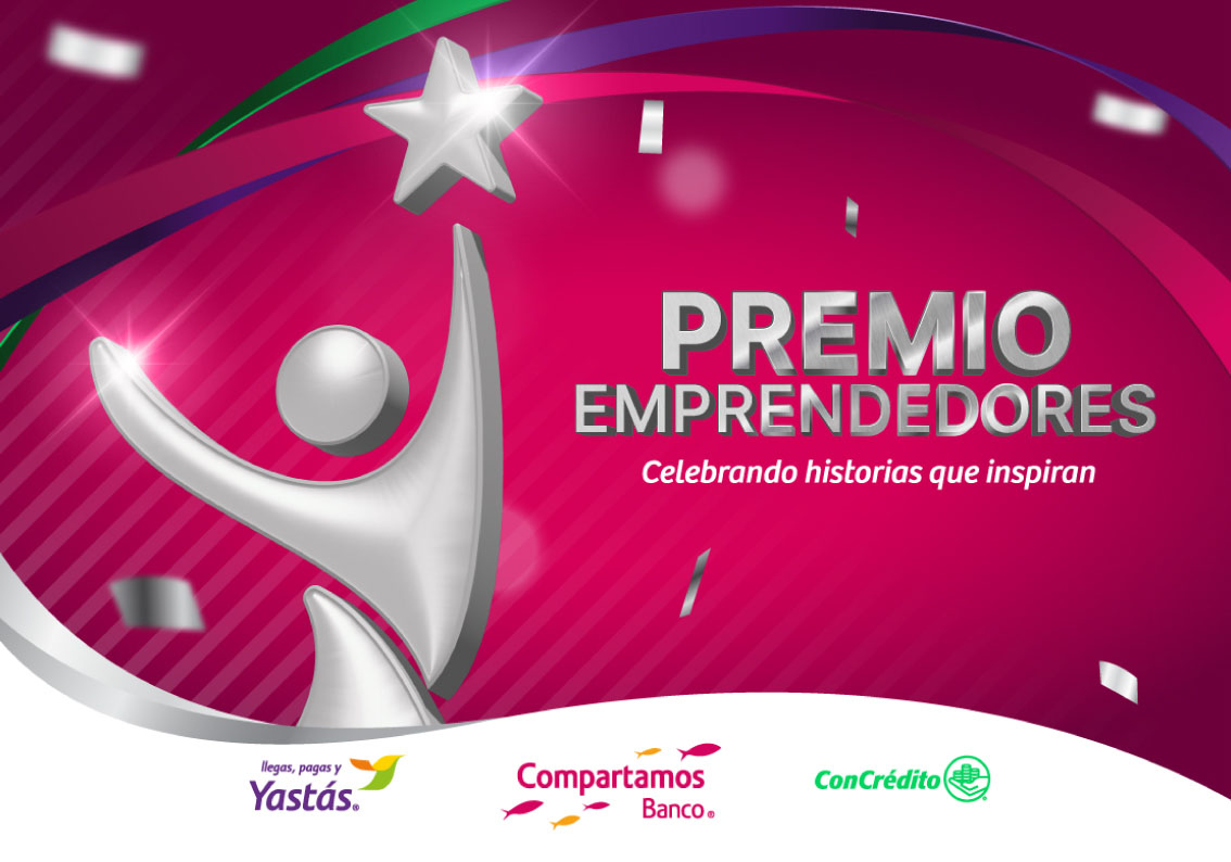 Premio Emprendedores 2024 Yastás es un concurso de Compartamos Banco - Banner principal.